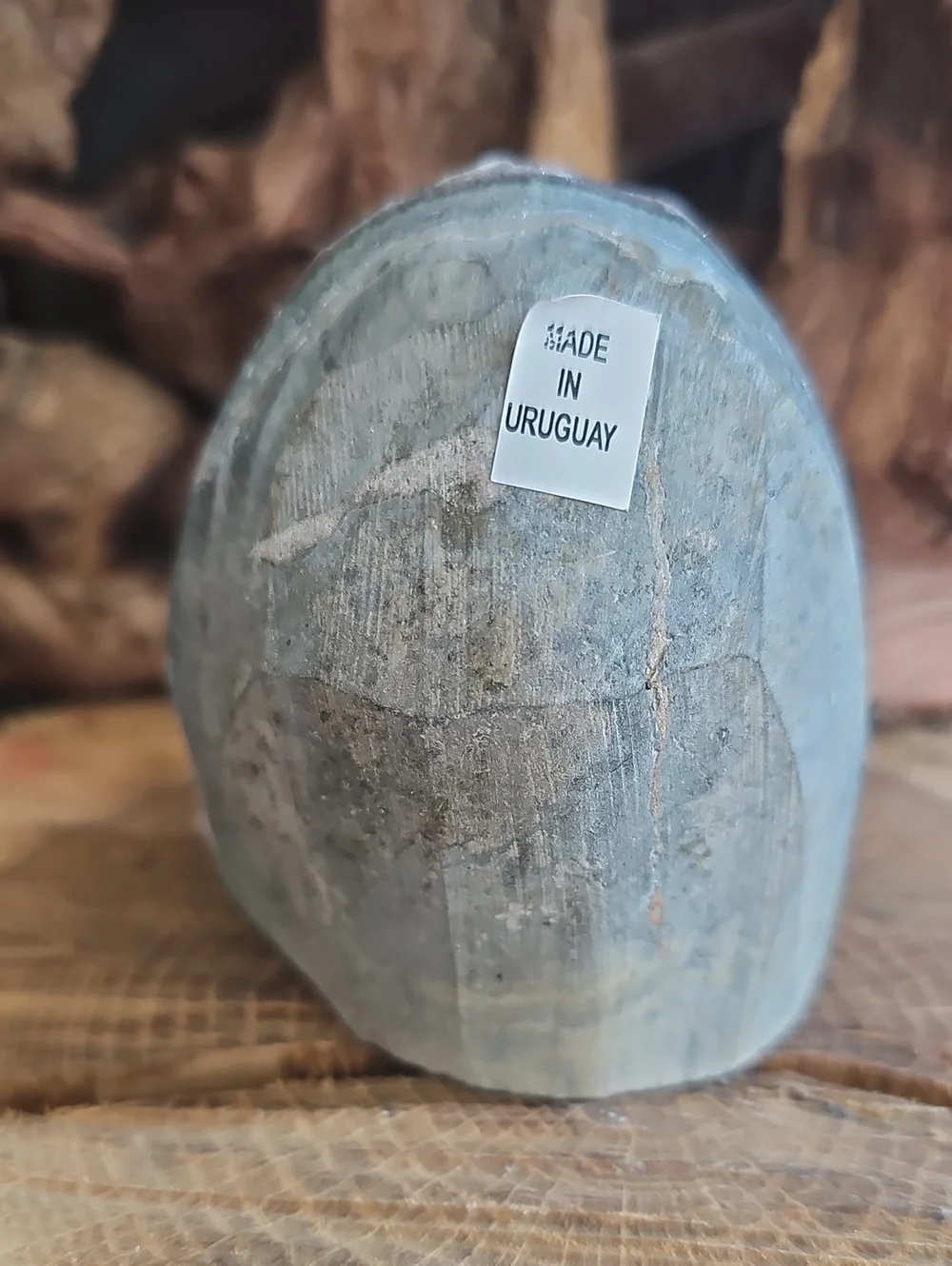 Natural Gray Uraguayan Amethyst Cutbase- Home Accents